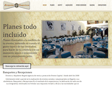Tablet Screenshot of banquetesyrecepciones.com